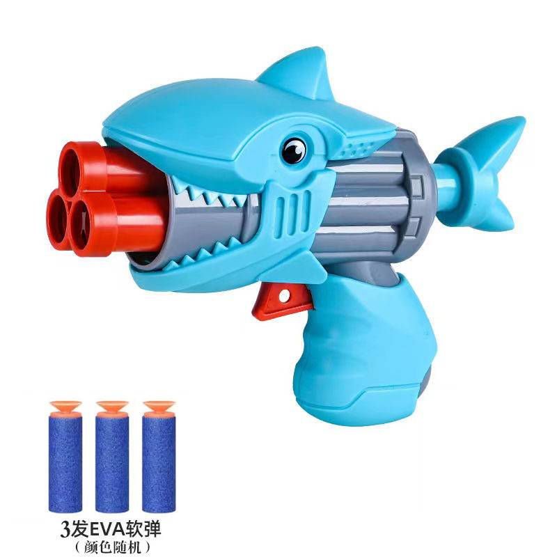 LIGHT BLUE SHARK + 3 EVA SOFT BULLETS